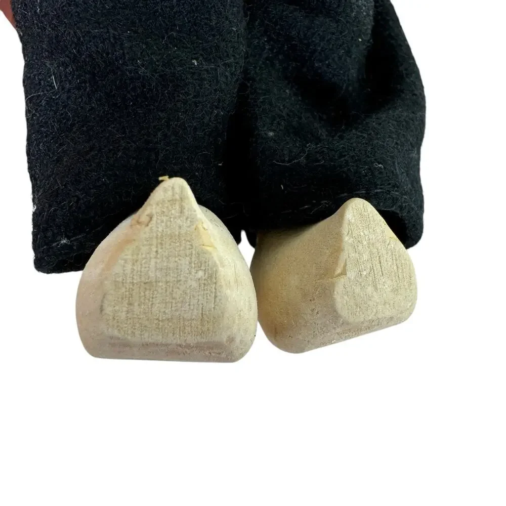 Vintage‎ Dutch Dolls Plastic With Sleeping Eyes Hand Carved Wooden Shoes 7.5